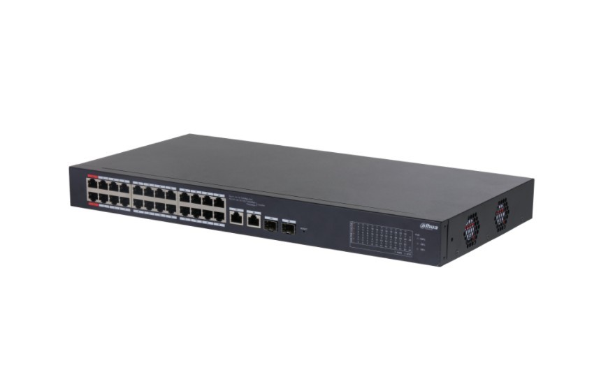 DH-CS4226-24ET-240. SWITCH 24 PUERTOS POE DAHUA. ADMIN CLOUD. LAYER 2. 4 PUERTOS 10/100/1000